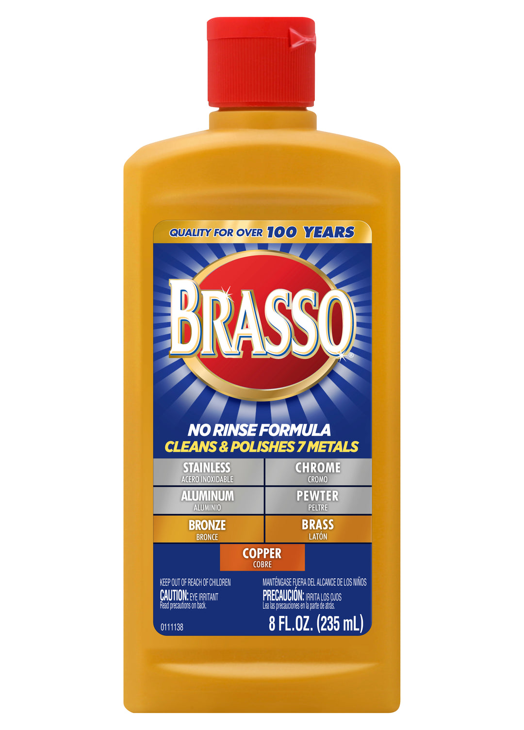 Brasso Braso Metal Polish-8 fl oz.s-8/Case