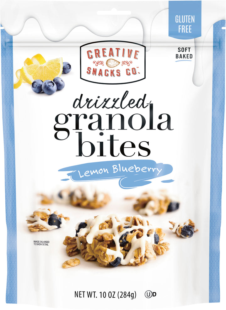 Creative Snacks Co. Drizzlers Lemon Blueberry-10.08 oz.-6/Case