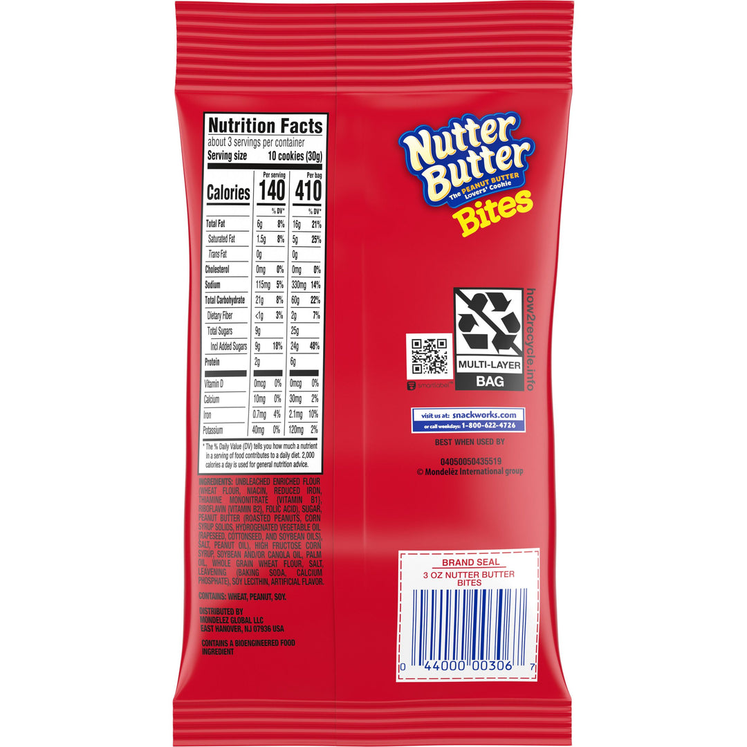 Nutter Butter Nutterbutter Cookies-3 oz.-12/Case