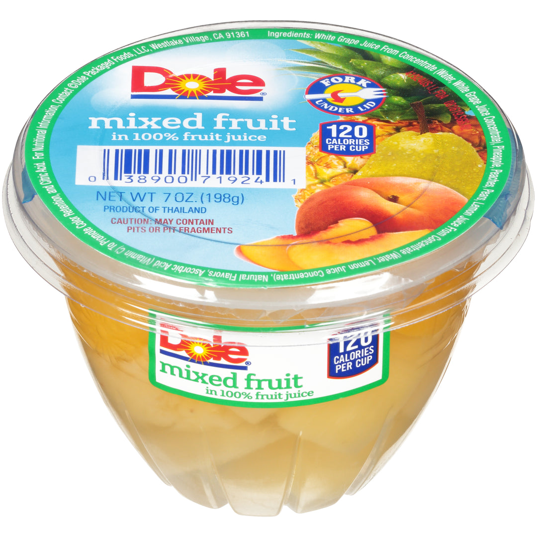 Dole In 100% Juice Mixed Fruit-7 oz.-12/Case