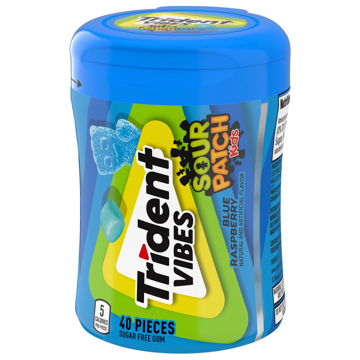 Trident Vibes Gum Blue Raspberry-40 Count-4/Box-6/Case