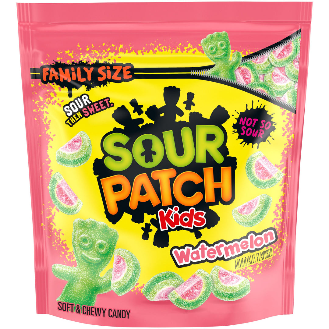 Sour Patch Kids Watermelon Gummy Candy Pouch-1.8 lb.-4/Case