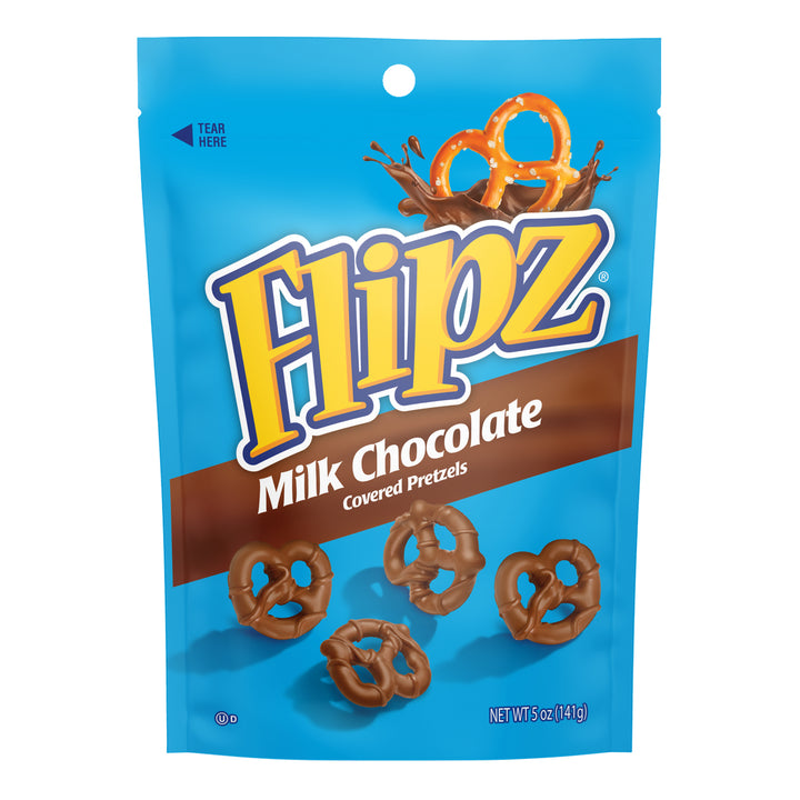 Flipz Milk Chocolate Covered Pretzels-5 oz.-6/Case