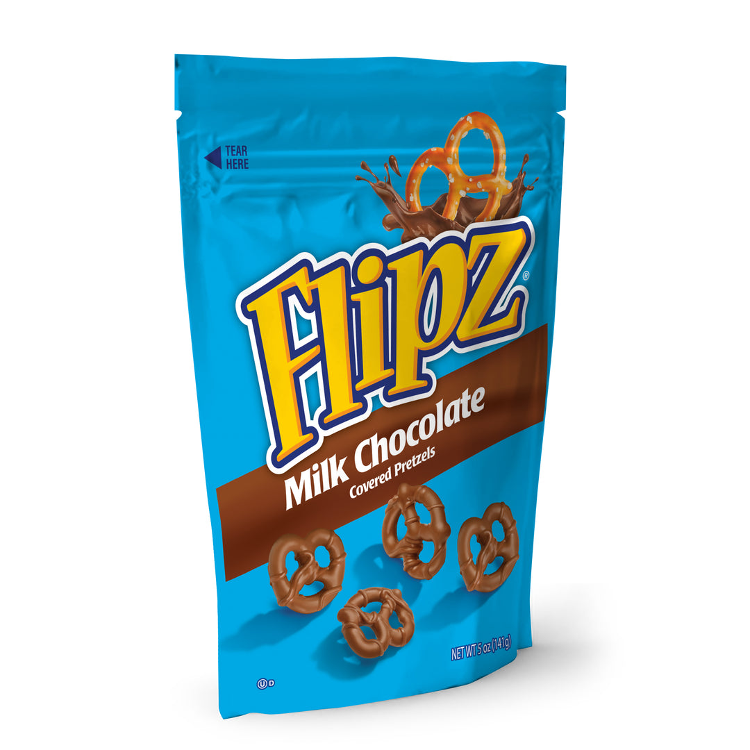 Flipz Milk Chocolate Covered Pretzels-5 oz.-6/Case