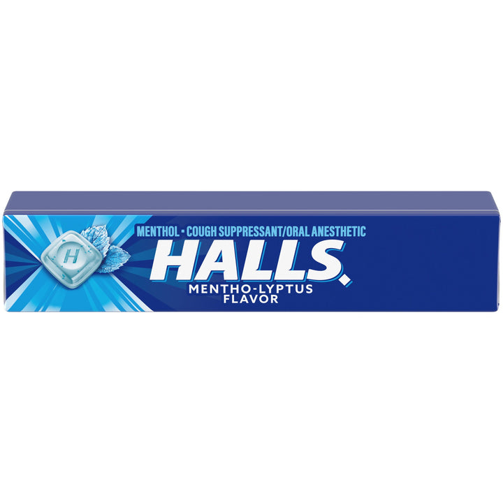 Halls Menthol Eucalyptus Cough Drops-9 Count-20/Box-24/Case