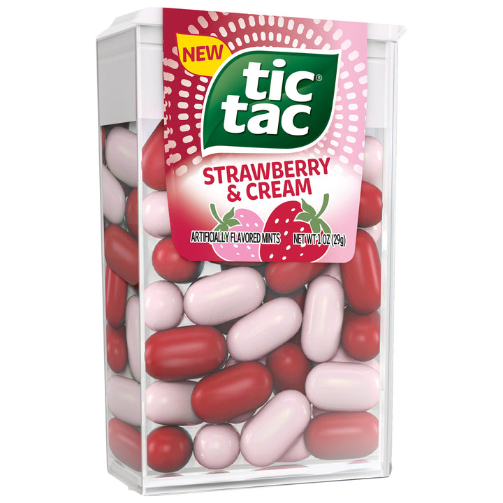 Tic Tac Strawberry & Cream Singles-1 oz.-12/Box-24/Case