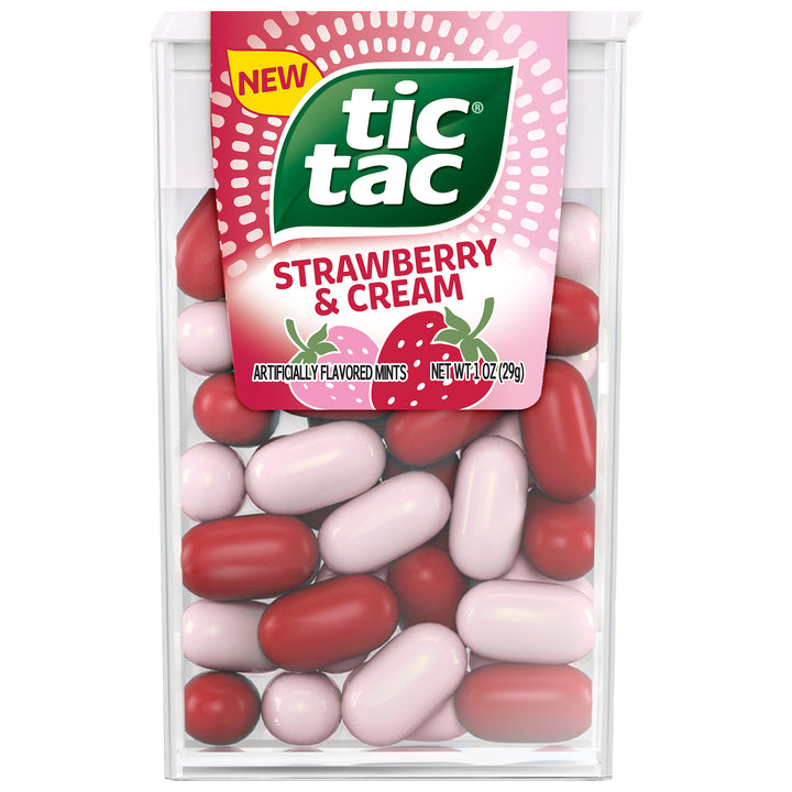 Tic Tac Strawberry & Cream Singles-1 oz.-12/Box-24/Case