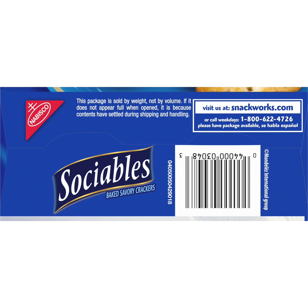 Sociables Nabisco Crackers-7.5 oz.-6/Case