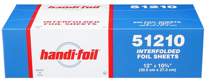 Handi-Foil Interfolded 12"X10.75" Foil Sheet-500 Count-6/Case