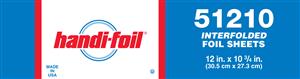 Handi-Foil Interfolded 12"X10.75" Foil Sheet-500 Count-6/Case