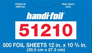 Handi-Foil Interfolded 12"X10.75" Foil Sheet-500 Count-6/Case