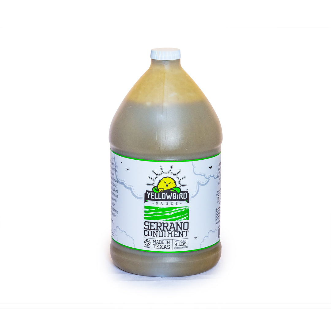 Yellowbird Foods Serrano Sauce-1 Gallon