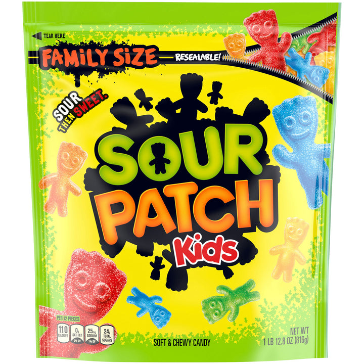 Sour Patch Kids Shrink Pack Bag Gummy Candy-1.8 lb.-4/Case