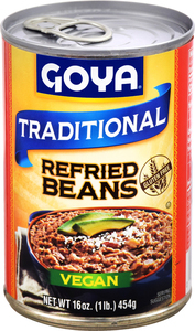 Goya Refried Beans Traditional 16Oz-16 oz.-12/Case