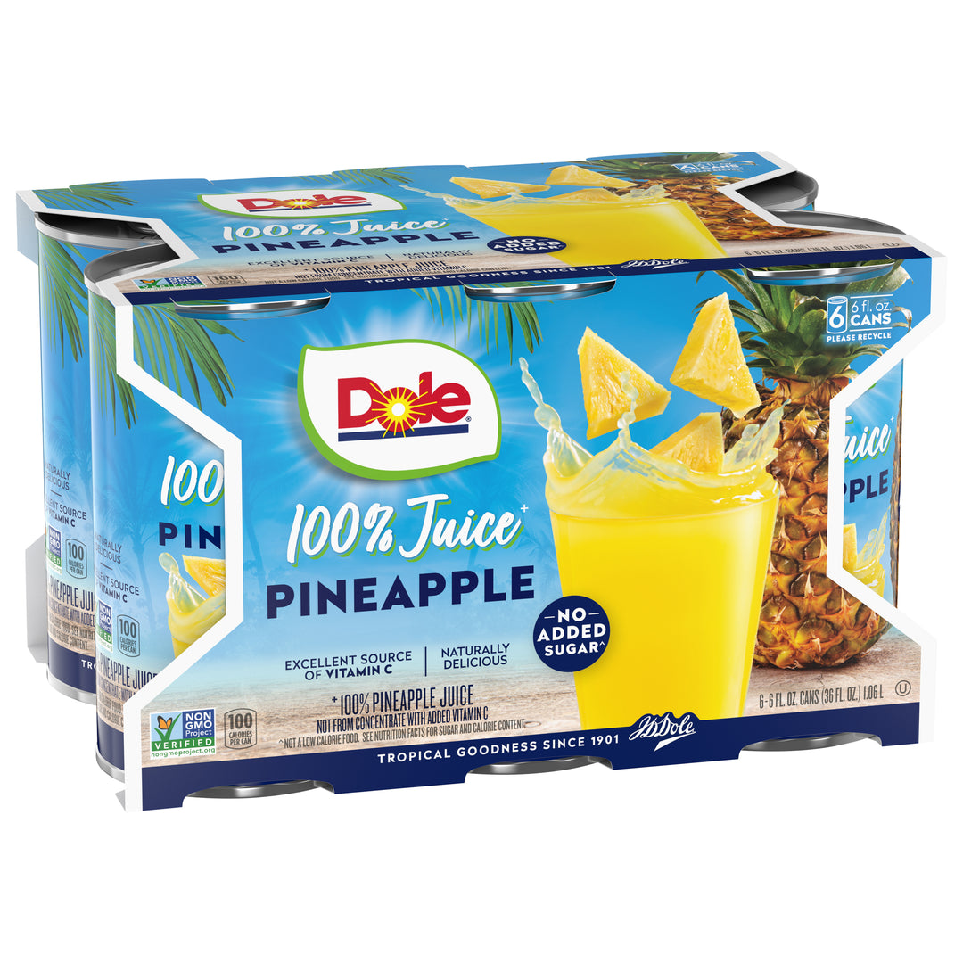 Dole 100% Pineapple Juice-36 oz.-8/Case