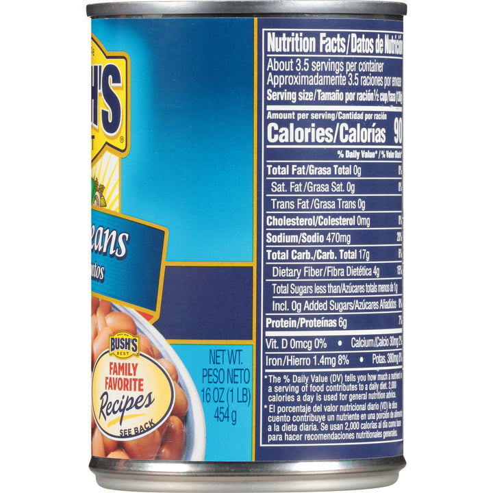 Bush's Best Pinto Beans-16 oz.-12/Case
