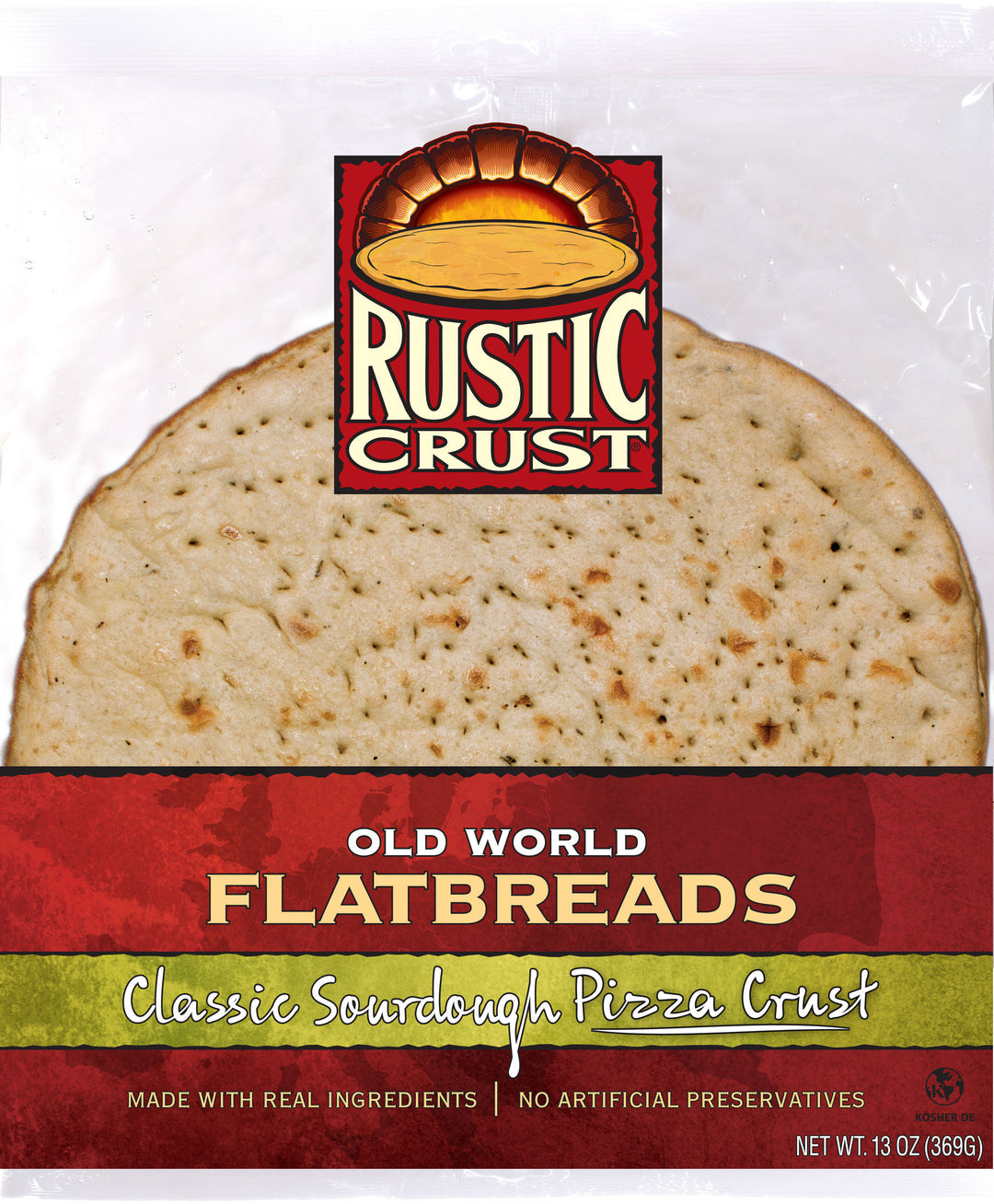 Rustic Crust Classic Sour Dough Pizza Crust-1 Each-8/Case