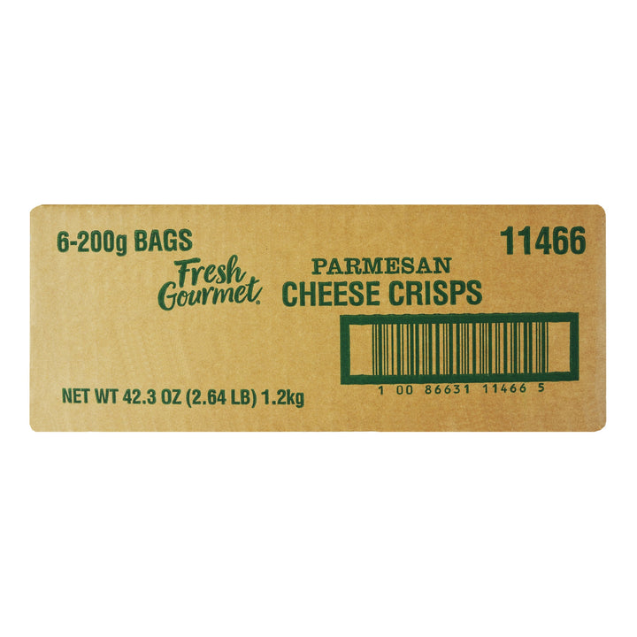 Fresh Gourmet Parmesan Cheese Crisps-200 Gram-6/Case