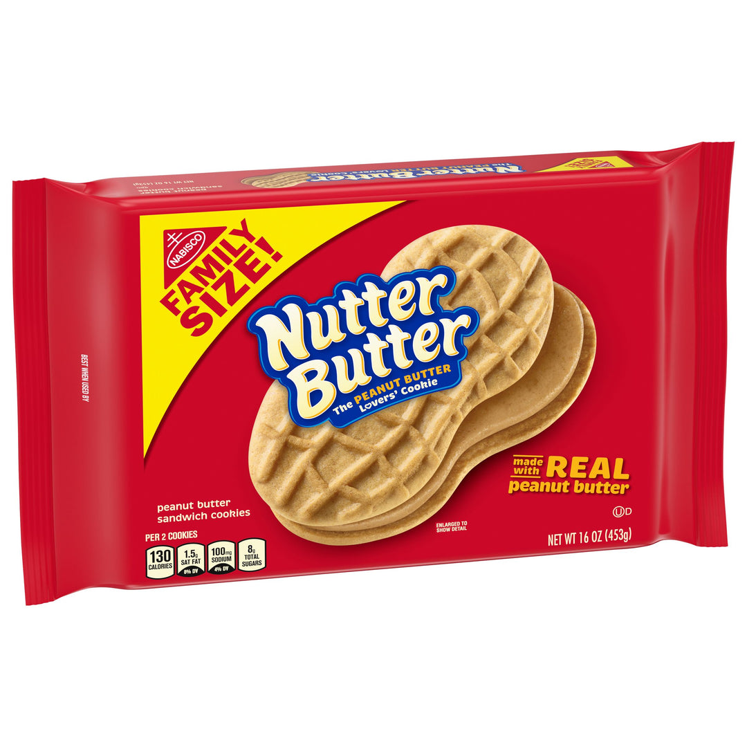 Nutter Butter Sandwich Cookies-16 oz.-12/Case