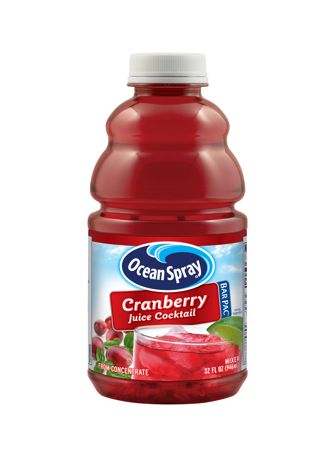 Ocean Spray Bar Pac Cranberry Juice Cocktail-32 fl oz.s-12/Case