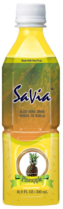 Savia Pineapple Aloe Vera Drink-500 Milliliter-12/Case