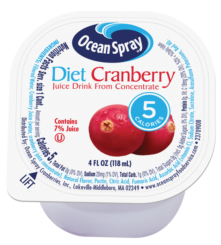 Ocean Spray No Thaw Diet Cranberry Juice-4 fl oz.-48/Case