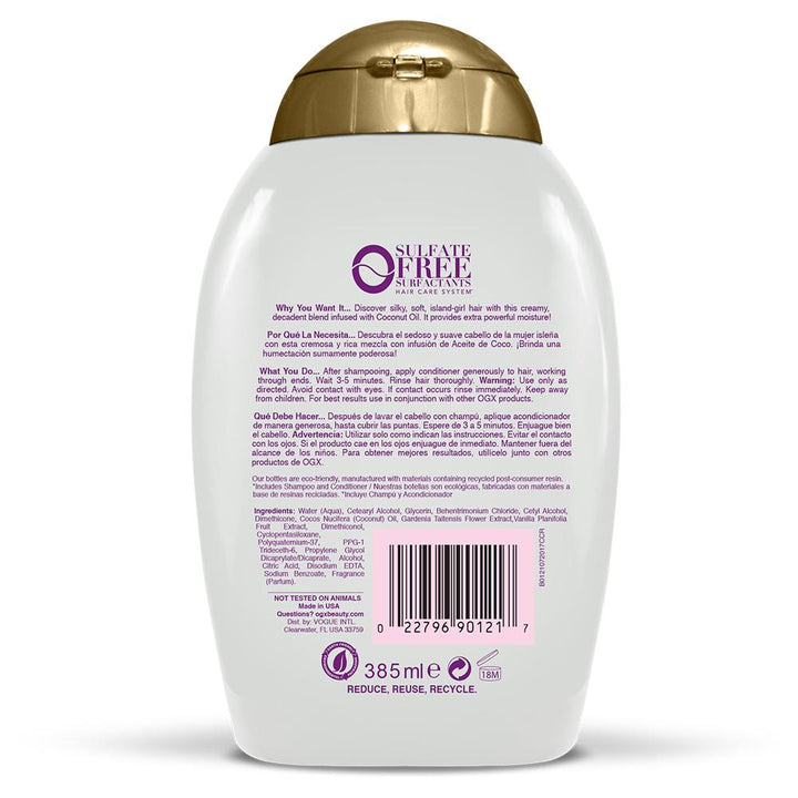 OGX Coconut Miracle Oil Conditioner-385 Milliliter-4/Case