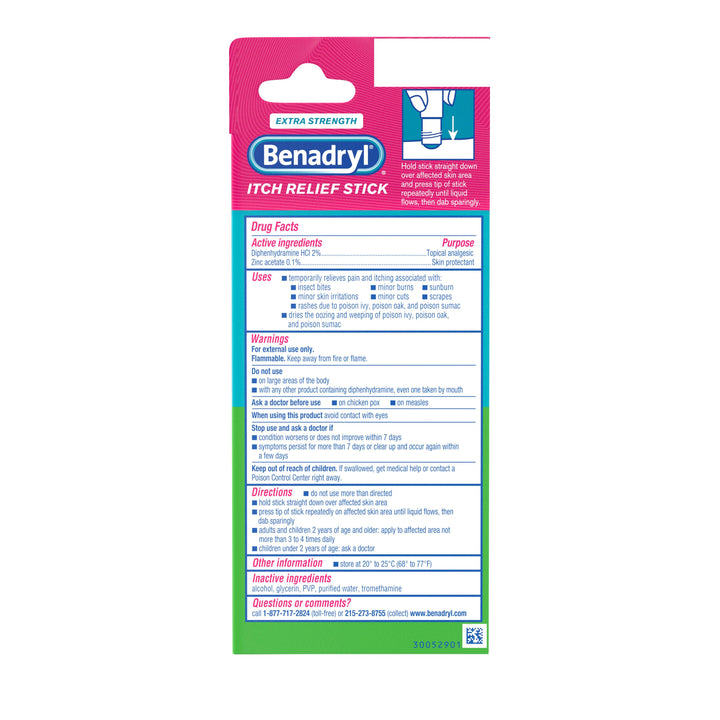 Benadryl Topical Itch Relief-14 Milileter-6/Box-4/Case