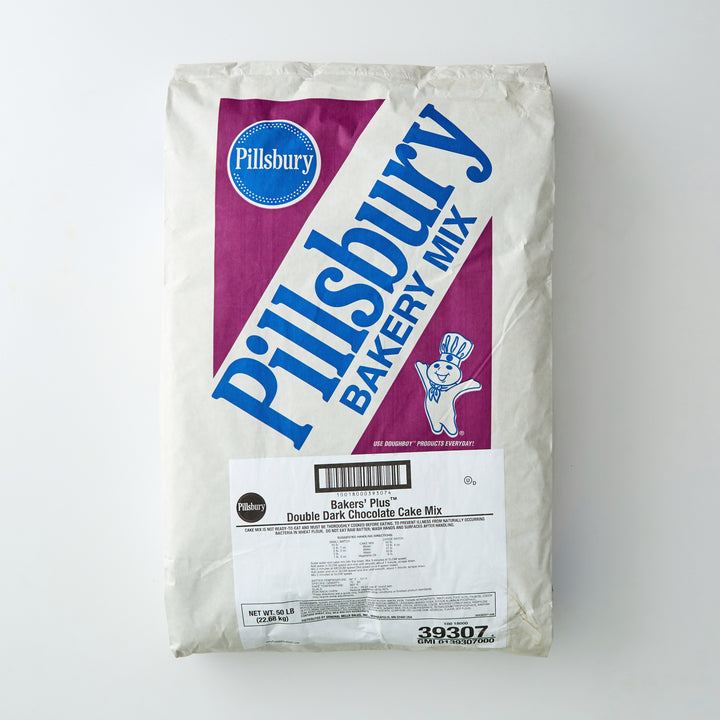 Pillsbury Double Dark Chocolate Cake Mix-50 lb.-1/Case