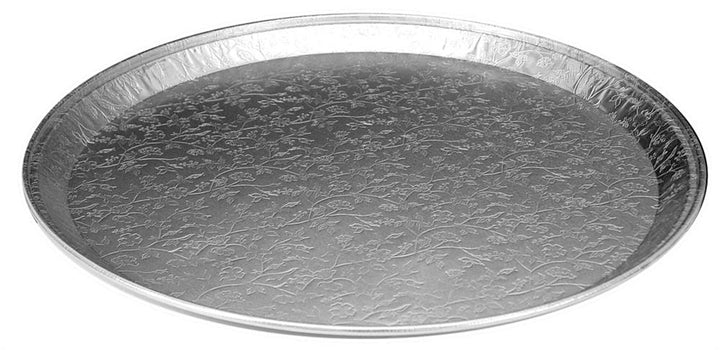 Handi-Foil 16 Inch Embossed Round Tray-25 Each-1/Case
