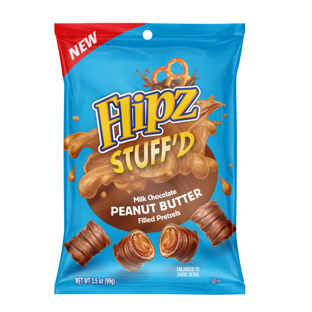 Flipz Peanut Butter Stuffed Pillow Pouch-3.5 oz.-6/Case