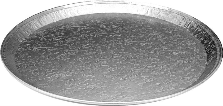 Handi-Foil 18 Inch Embossed Round Serving Tray-25 Each-1/Case