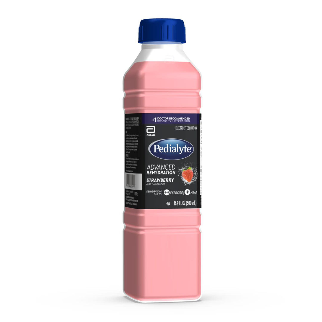 Pedialyte Strawberry Flavored Electrolyte Solution-500 Milliliter-12/Case