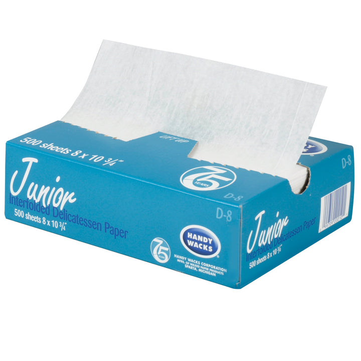 Handy Wacks 8 Inch X 10 Inch Interfolded Deli Premium Grade Paper-500 Count-12/Case