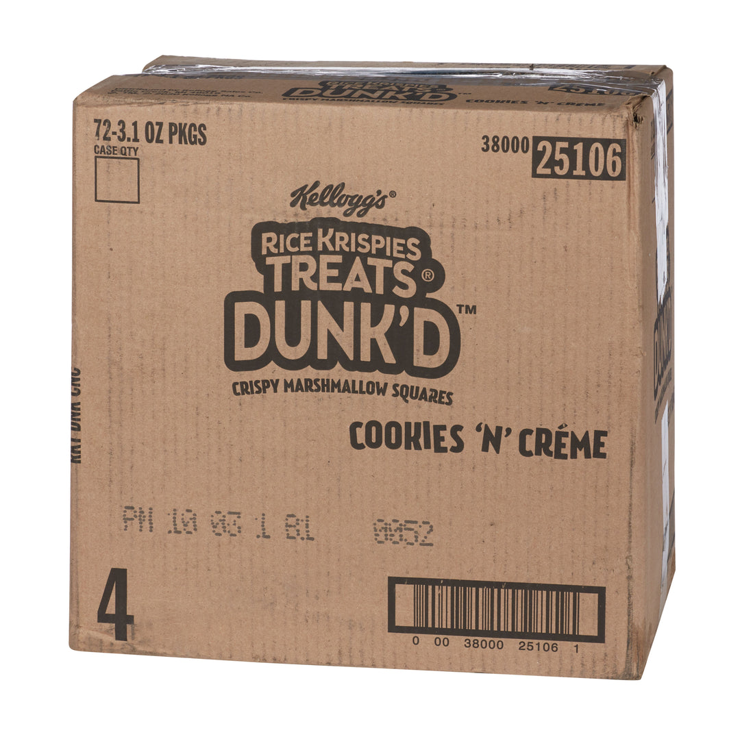 Rice Krispies Rice Krispie Treats Square Cookies & Creme-3.1 oz.-12/Box-6/Case