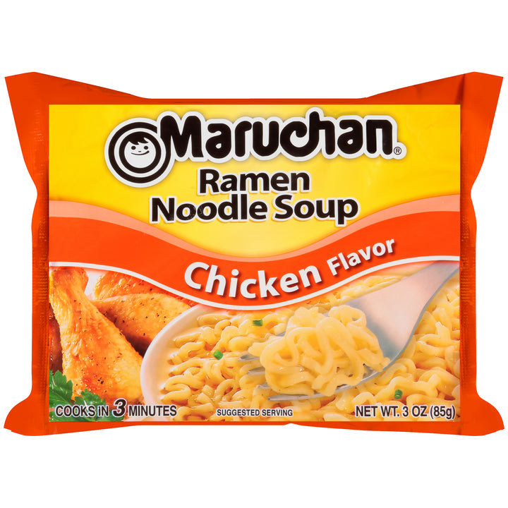 Maruchan Instant Chicken Flavored Ramen Noodle Soup-3 oz.-24/Case
