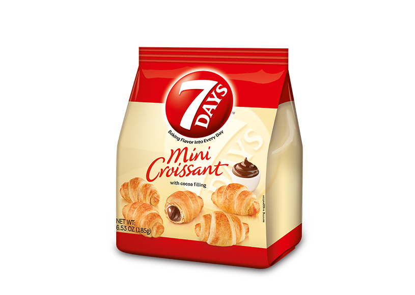 7 Days Mini Cocoa Croissant-6.53 oz.-8/Case