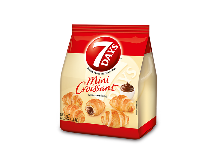 7 Days Mini Cocoa Croissant-6.53 oz.-8/Case