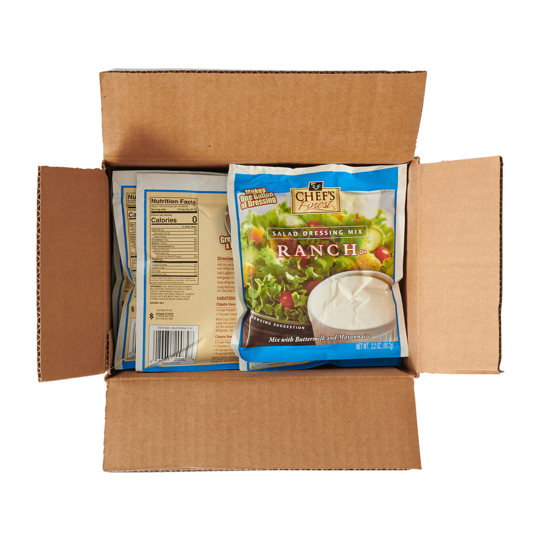 Chef's Finest Dry Ranch Mix Dressing Mix 18/3.2 Oz.