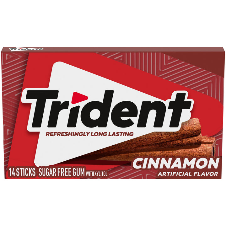 Trident Sugar Free Cinnamon Gum-14 Count-12/Box-12/Case