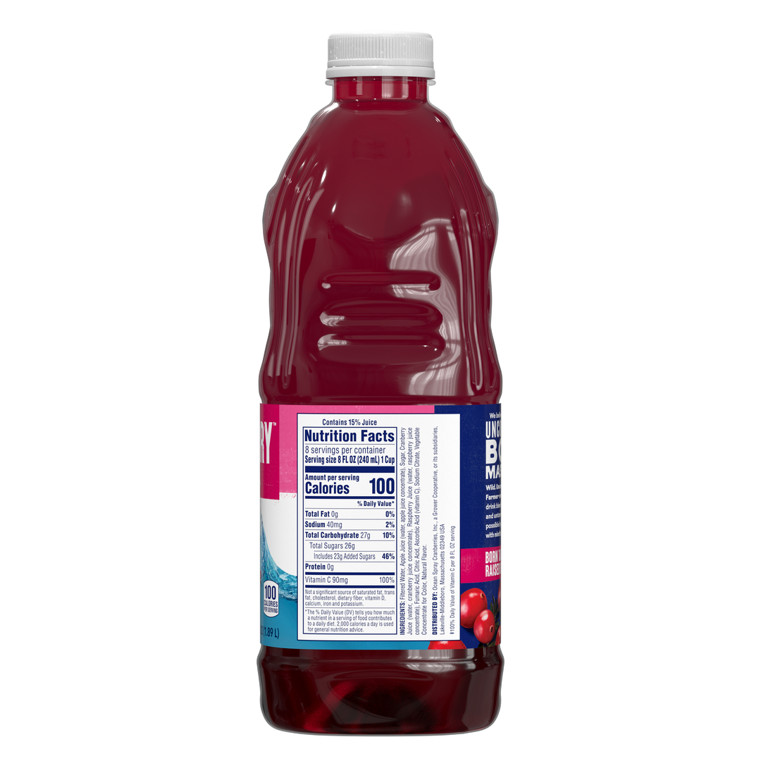 Ocean Spray Cranberry Raspberry Juice-64 fl oz.s-8/Case