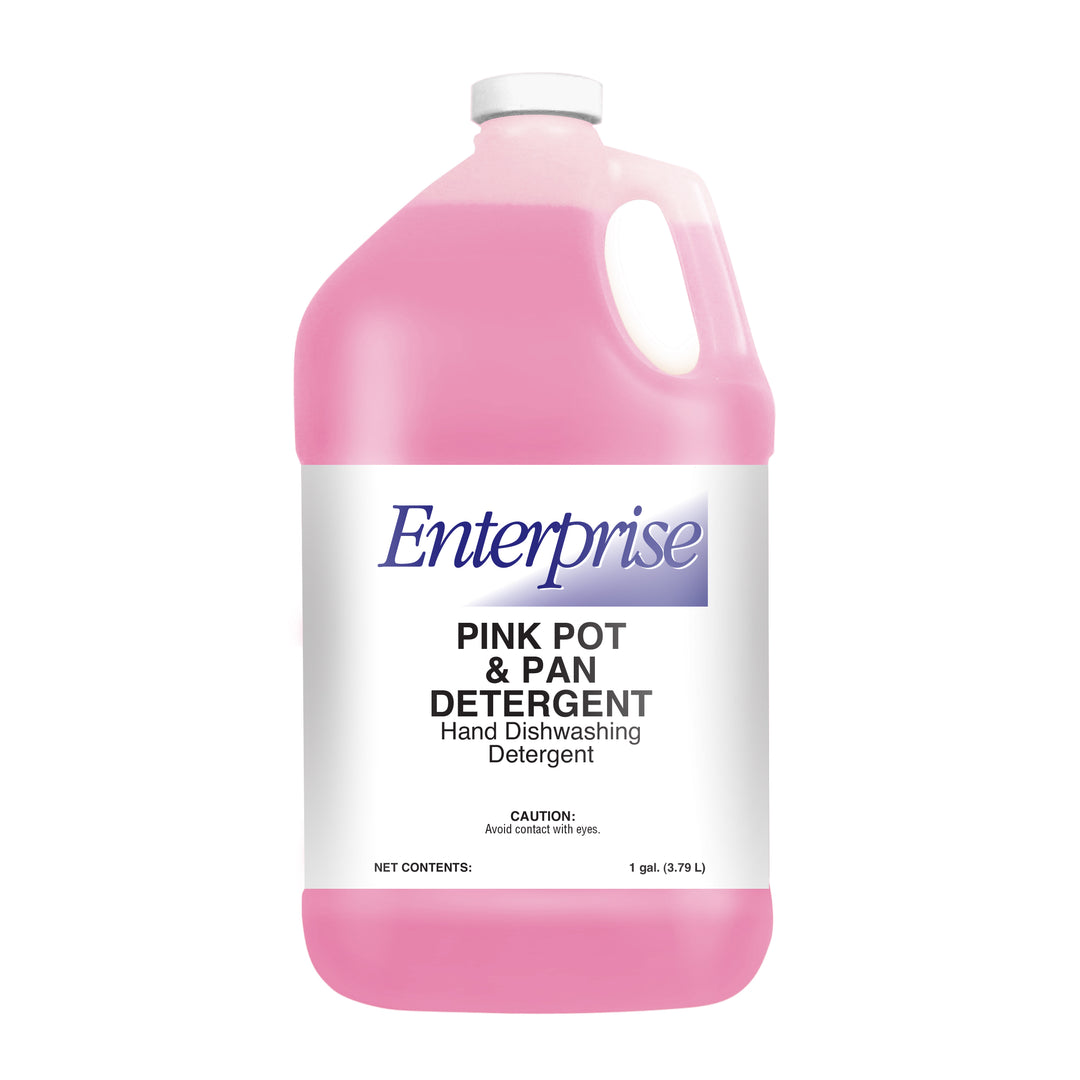 Enterprise Detergent Liquid Pink Pot & Pan-1 Gallon-4/Case