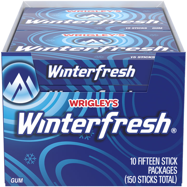 Winterfresh Single Serve Gum-15 Piece-10/Box-12/Case