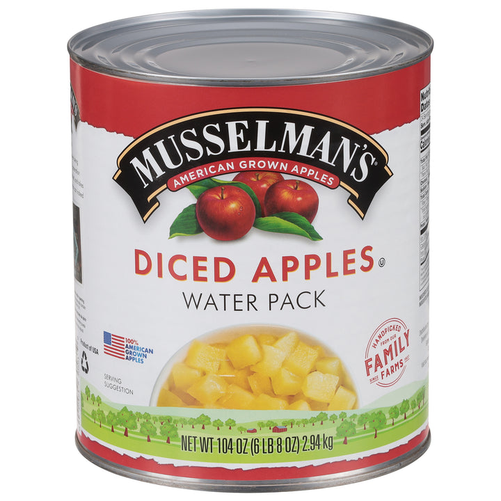 Musselman's Diced Apples Water Pack-104 oz.-3/Case