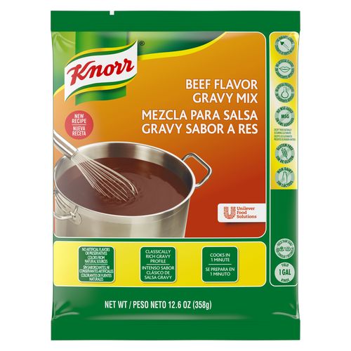 Knorr Beef Flavor Gravy Mix-12.66 oz.-6/Case