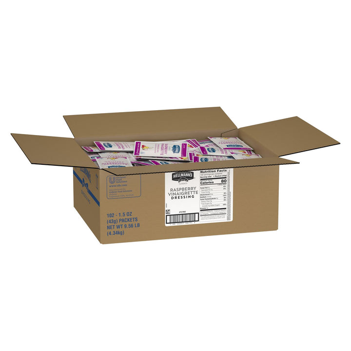 Hellmann's Raspberry Vinaigrette Dressing Single Serve-1.5 oz.-102/Case