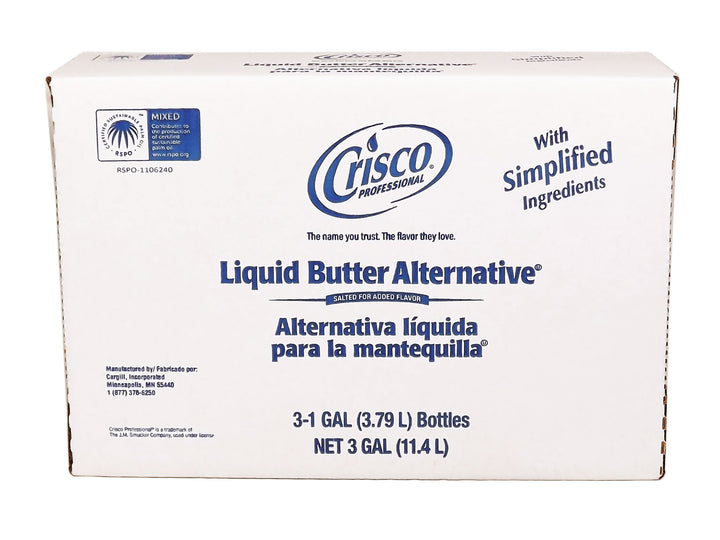 Crisco Professional Liquid Butter Alternative-1 Gallon-3/Case