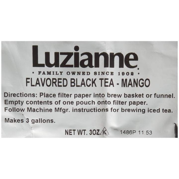 Luzianne Mango Flavored Black Tea-3 oz.-1/Box-16/Case
