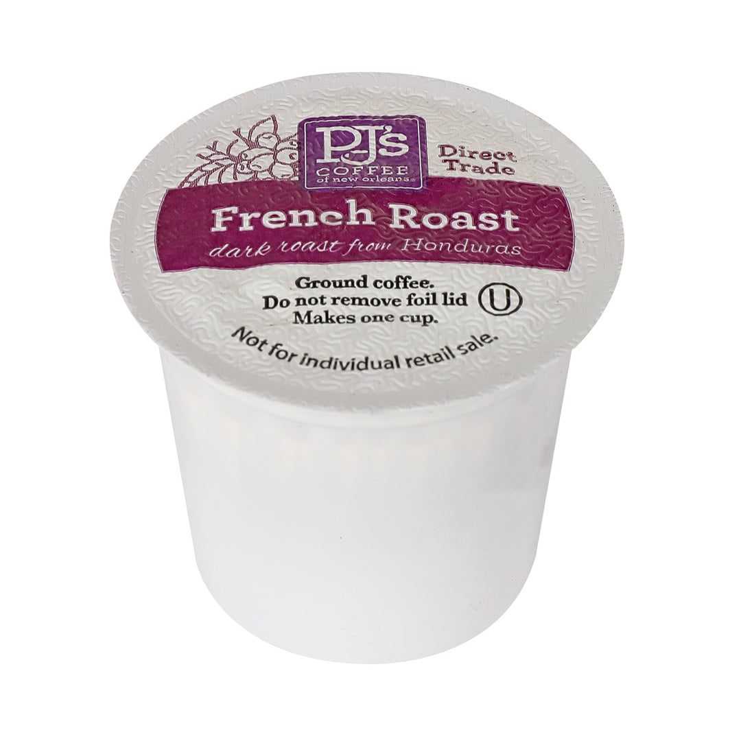 Pj's Coffee Of New Orleans French Roast Single Serve-12 Count-6/Case