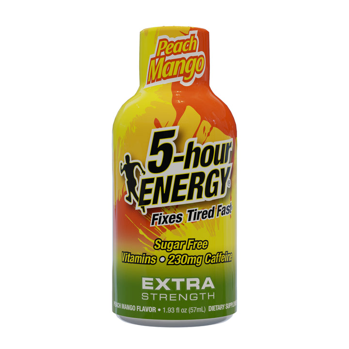 5-Hour Energy Extra Strength Peach Mango Energy Shot-1.93 fl oz.s-12/Box-18/Case